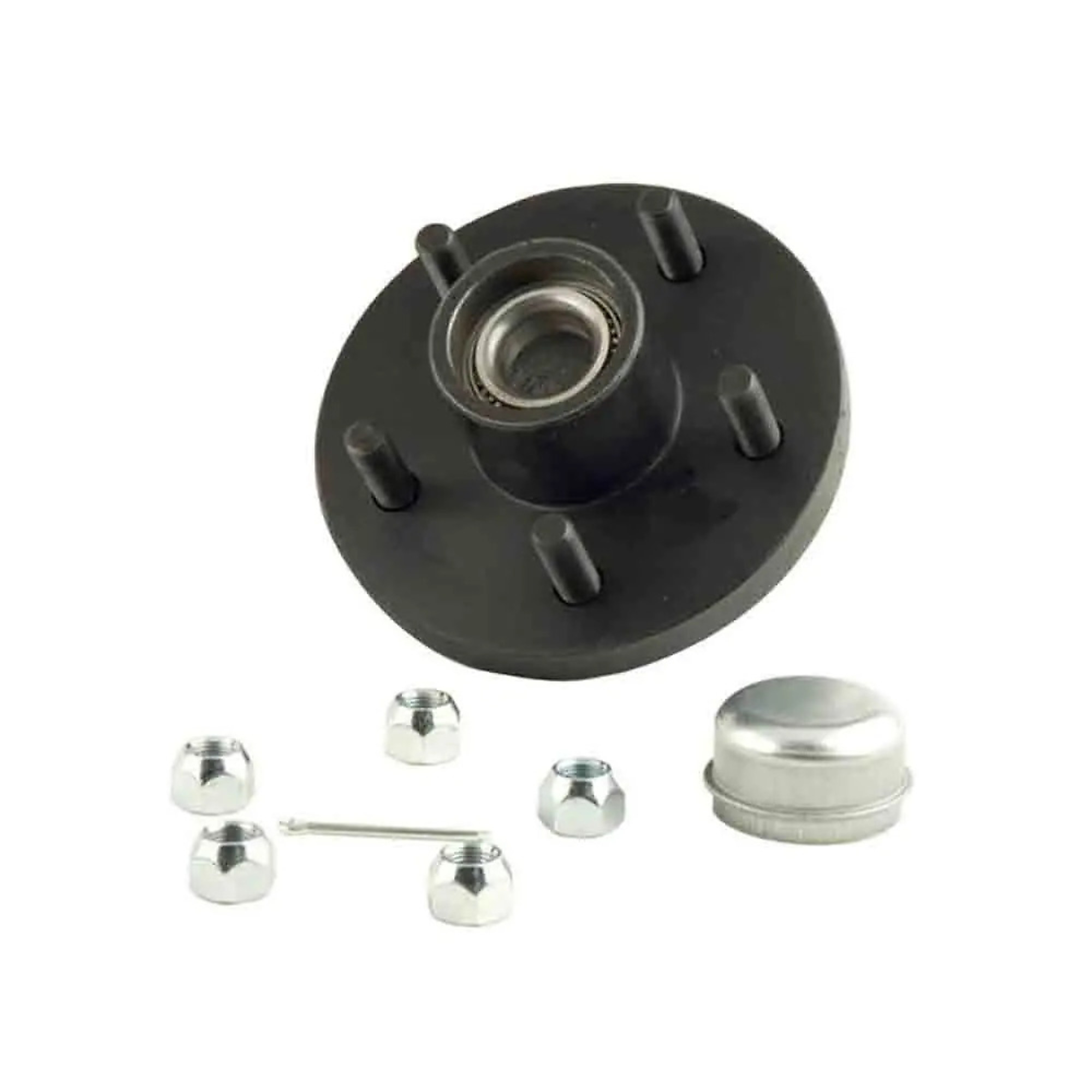 CE Smith, Emergency Hub Repair Kit, Pre-Greased, 5-Bolt on 4.5 inch Bolt-Circle, For 1 Inch Spindle, 1250 Capacity per Hub, Bearings and Seals Included, Model# 13210